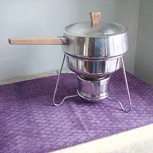 MCM Small Stainless Steel Fondue Pot